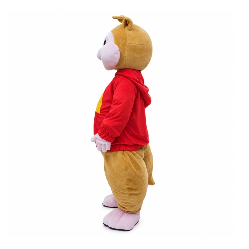 Pleasant Chipmunk Brothers With Colorful Top Mascot Costume