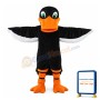 Funny Black Duck Mascot Costume For Adult