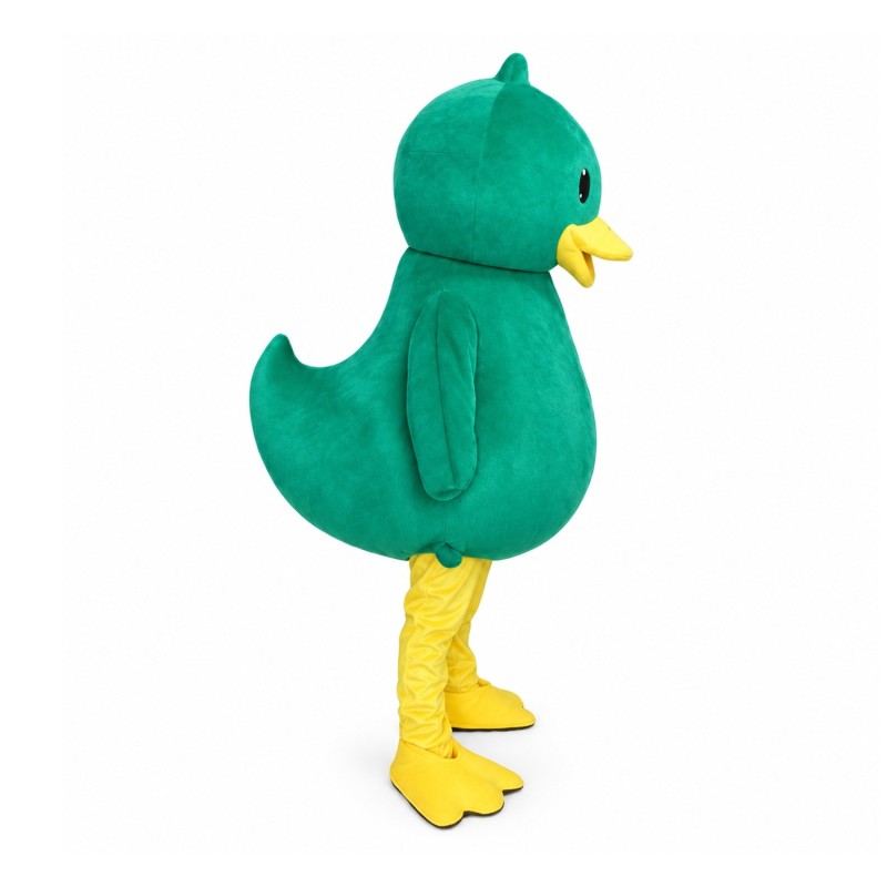 Super Cute Green Duck Mascot Costume For Theme Event