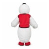 New Strong Plush White Duck With Red Vest Mascot Costume