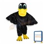 Adult Size Long Fur Black Duck Mascot Costume