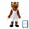 Sports Beaver With Suit Mascot Costume