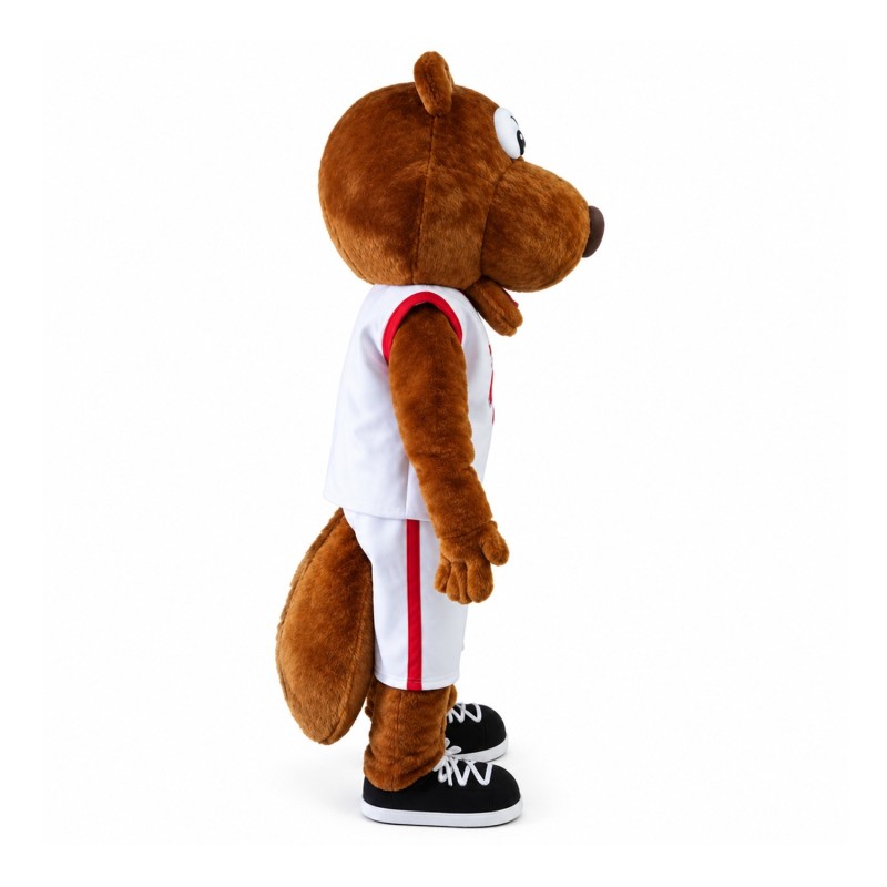 Sports Beaver With Suit Mascot Costume