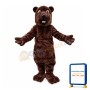 Friendly Brown Beaver Mascot Costume