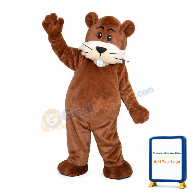 Funny Cute Beaver Mascot Costume For Adult To Wear