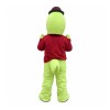 Cartoon Gentleman Crocodile With Brown Top Mascot Costume