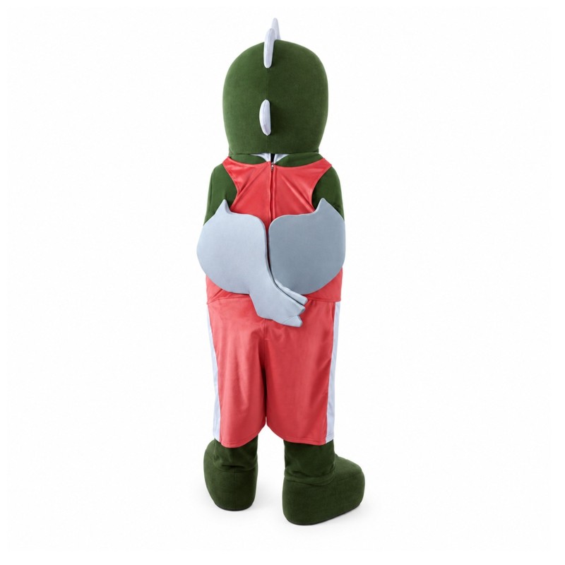 New Style Cartoon Crocodile With Pink Suit And Wings Mascot Costume