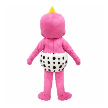 Super Cute Pink Blue Baby Dinosaur With Diaper Mascot Costume