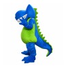 Cartoon Blue & Green Dinosaur Mascot Costume