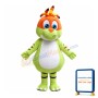 New Design Smart Light Green & Orange Baby Dinosaur Mascot Costume