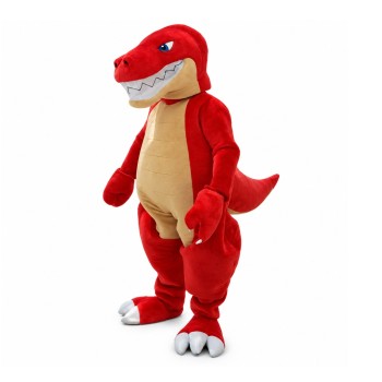 For Celebrations Strong Red Dinosaur Mascot Costume