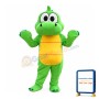 Classic Adorable Green & Yellow Dinosaur Mascot Costume