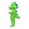 Classic Adorable Green & Yellow Dinosaur Mascot Costume