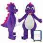 So Lovely Purple Dinosaur Mascot Costume
