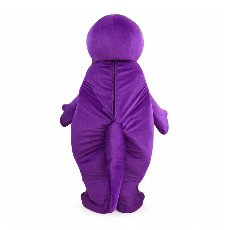 Cute Cartoon Purple & Green Dinosaur Mascot Costume