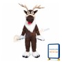Furry Reindeer Mascot Costume