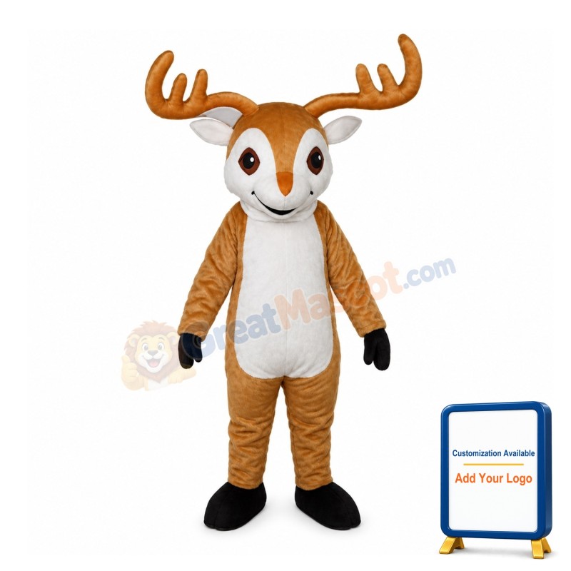 Lovely Cartoon Plush Moose Mascot Costume
