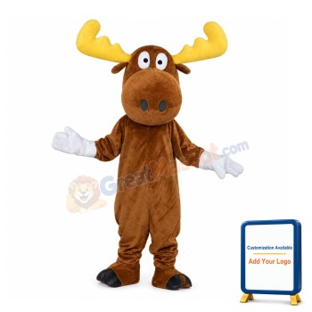 Classic Moose Mascot Costume For Adult