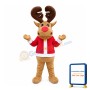 Fancy Elk With Red Top Mascot Costume For Christmas Party