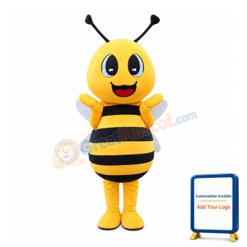 Smart Smiling Bee Mascot Costume
