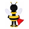 Excited Shouting Bee Mascot Costume