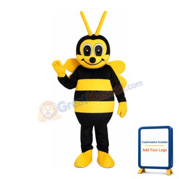 Cute Greeting Bee Mascot Costume