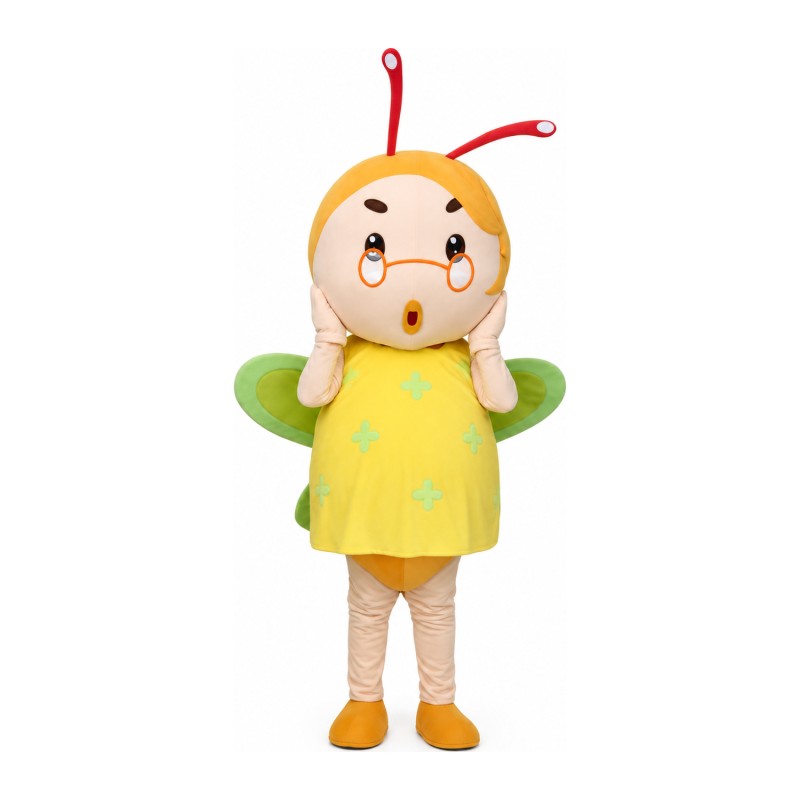 Super Lovely Colorful Cartoon Bee Mascot Costume