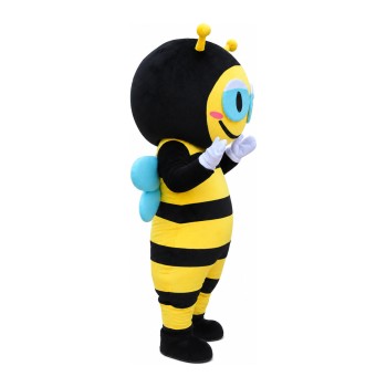Professional Fancy Smiling Bee Mascot Costume