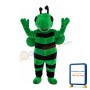 Strong Cartoon Green Bee Mascot Costume