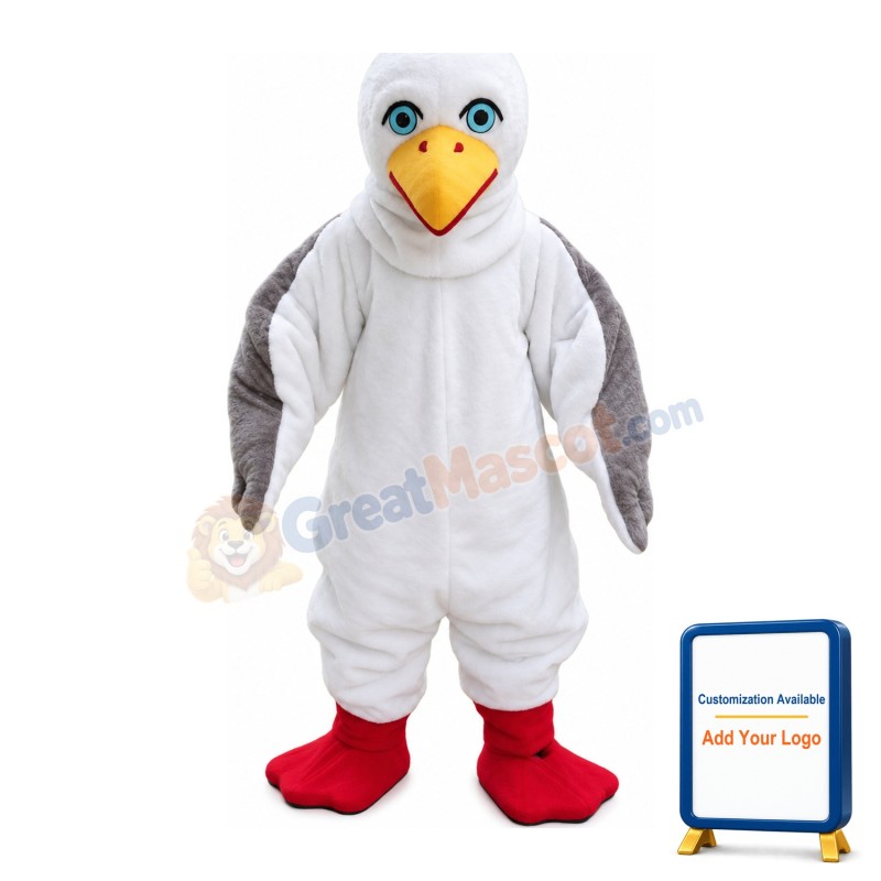 Adult White Bird Mascot Costume For Party Event