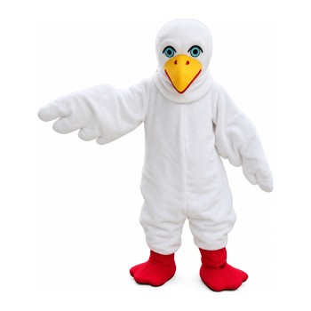 Adult White Bird Mascot Costume For Party Event