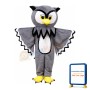 Fancy Grey Owl Mascot Costume