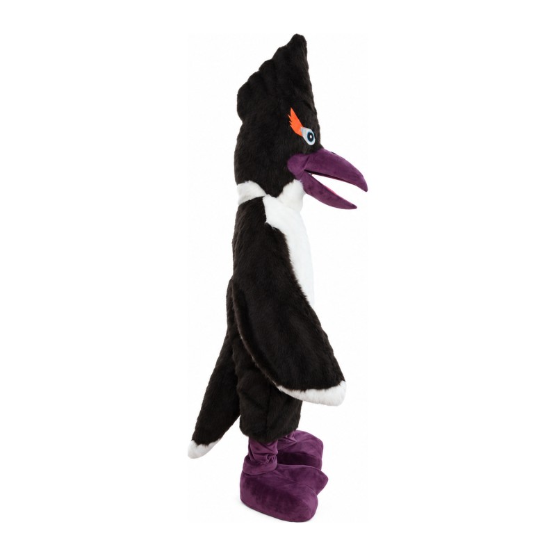 Birthday Party Cartoon Black & White Bird Mascot Costume