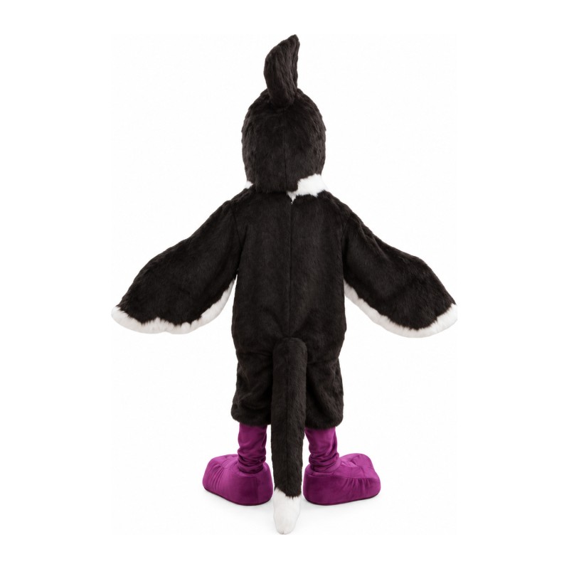Birthday Party Cartoon Black & White Bird Mascot Costume
