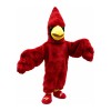 Long Wool Pointed Red Bird Mascot Costume