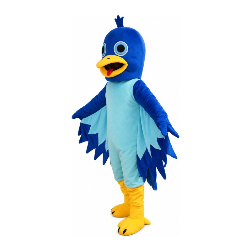 Lovely Blue Bird Mascot Costume