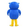 Cartoon Blue Owl Mascot Costume
