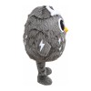 Cute Cartoon Grey Owl Mascot Costume