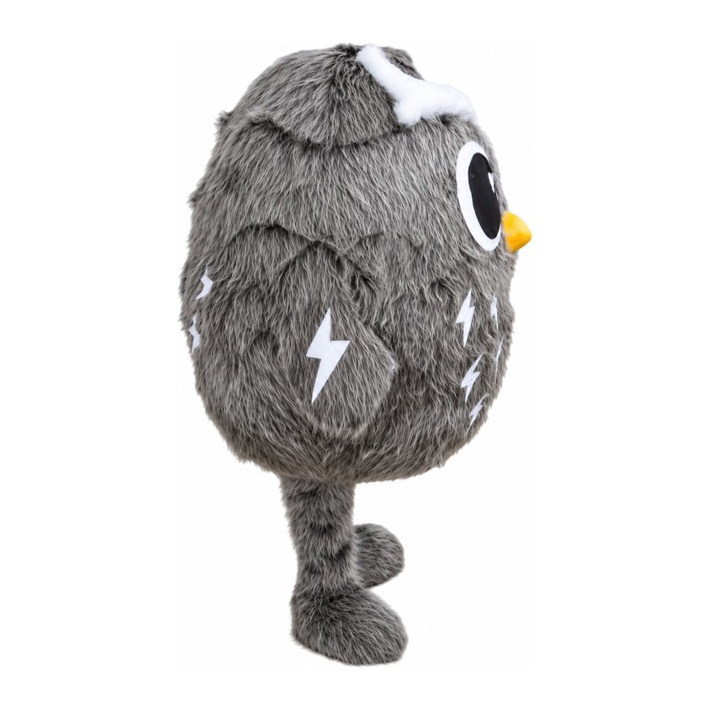 Cute Cartoon Grey Owl Mascot Costume