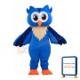 Lovely Cartoon Blue Owl Mascot Costume