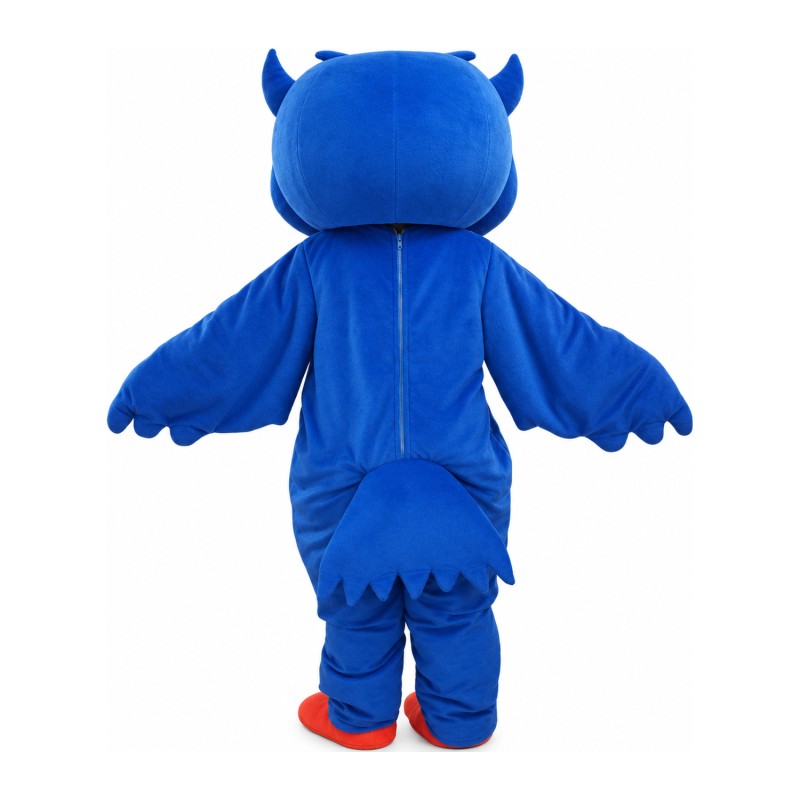Lovely Cartoon Blue Owl Mascot Costume