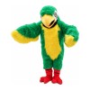 Long Fur Green & Yellow Bird Mascot Costume