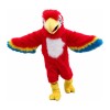 Long Fur Red Bird Mascot Costume