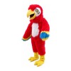 Long Fur Red Bird Mascot Costume