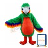 Long Fur Green & Orange Bird Mascot Costume