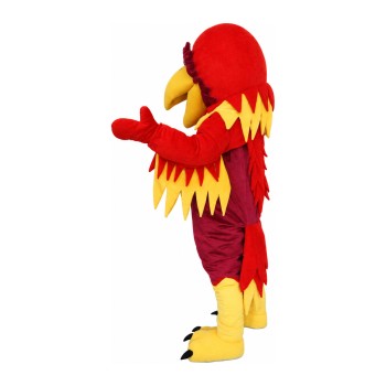 New Strong Red & Yellow Bird Mascot Costume