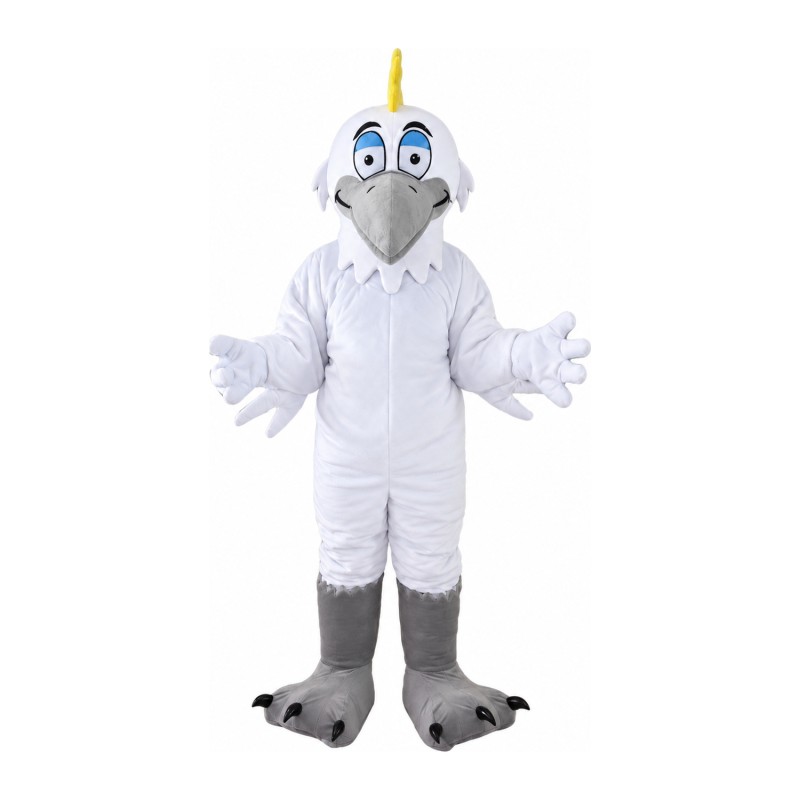 Unisex Funny White Bird Mascot Costume