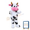 Classic Friendly Cow Mascot Costume