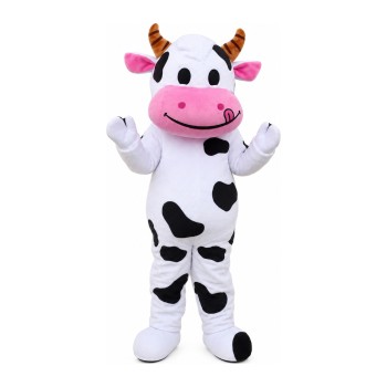 Classic Friendly Cow Mascot Costume