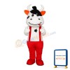 New Style Naughty Cow With Overalls Mascot Costume